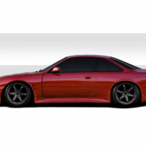 1995-1998 Nissan 240SX S14 Duraflex V-Speed Wide Body Side Skirt Rocker Panels (+35mm) - 2 Piece