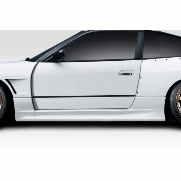 1989-1994 Nissan 240SX S13 Duraflex V Speed Wide Body Side Skirt Rocker Panels - 2 Piece