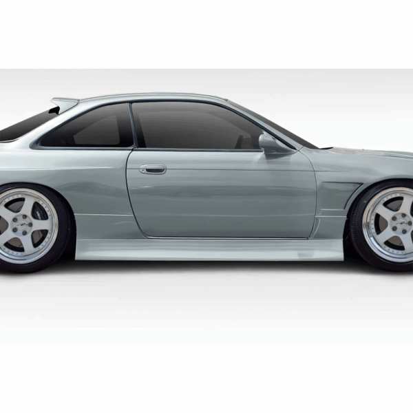 1995-1998 Nissan 240SX S14 Duraflex Type U V2 Side Skirts Rocker Panels - 2 Piece