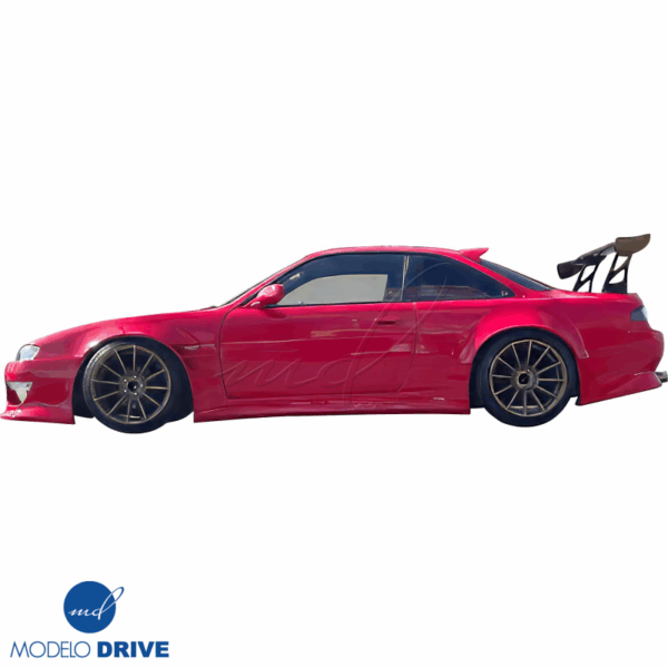 ModeloDrive FRP ORI t4 75mm Wide Body Fenders (front) 6pc > Nissan 240SX (S14) 1997-1998 - Image 25