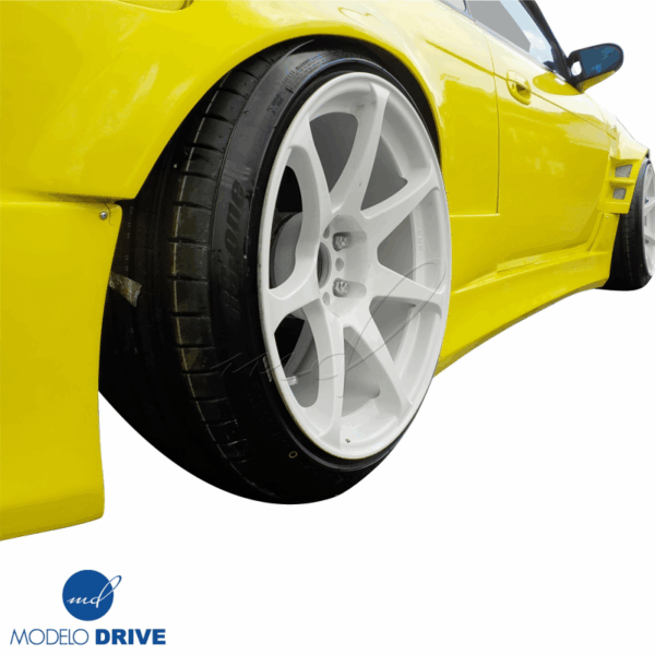ModeloDrive FRP ORI t4 75mm Wide Body Fenders (rear) > Nissan 240SX (S14) 1995-1998 - Image 5