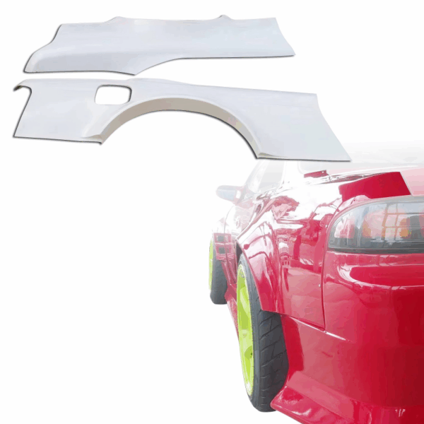 ModeloDrive FRP ORI t4 75mm Wide Body Fenders (rear) > Nissan 240SX (S14) 1995-1998 - Image 6