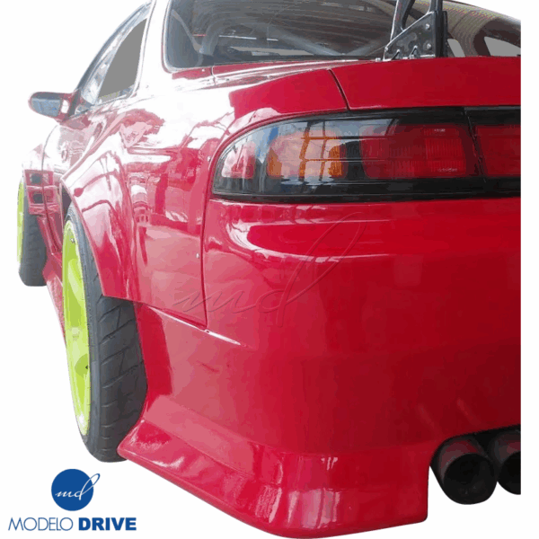 ModeloDrive FRP ORI t4 75mm Wide Body Fenders (rear) > Nissan 240SX (S14) 1995-1998 - Image 7