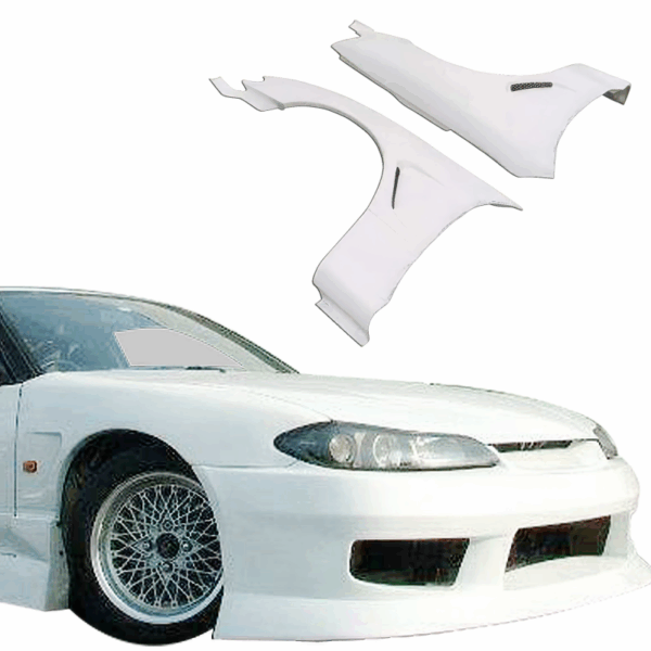 ModeloDrive FRP ORI S13.5 Wide Body 20mm Fenders (front) > Nissan 240SX 1989-1994 > 2/3dr