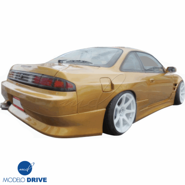 ModeloDrive FRP ORI t2 50mm Fenders (rear) 3pc w Gas Cap > Nissan 240SX (S14) 1995-1998 - Image 2
