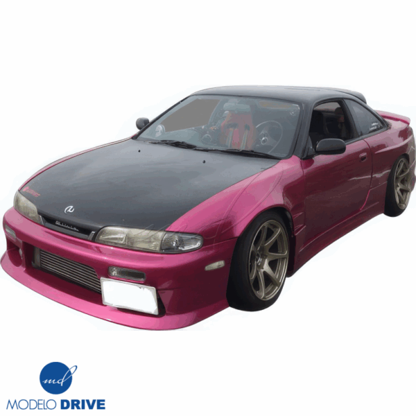 ModeloDrive FRP ORI t2 50mm Fenders (rear) 3pc w Gas Cap > Nissan 240SX (S14) 1995-1998 - Image 18