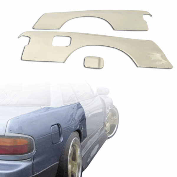 ModeloDrive FRP DMA Wide Body Fenders 30mm (rear) /w Gas Cap > Nissan 240SX 1989-1994 > 2dr Coupe