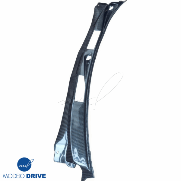 ModeloDrive Carbon Fiber Vented Windshield Wiper Cowl Trim Cover > Nissan 240SX (S14) 1995-1998 > RHD Model ONLY - Image 3