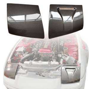 ModeloDrive Carbon Fiber NACA Single Vent Headlight Covers > Nissan 240SX 1989-1994
