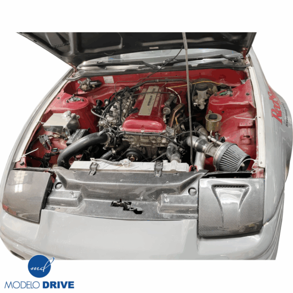ModeloDrive Carbon Fiber GDEF Radiator Cooling Panel > Nissan 240SX 1989-1994 > 2/3dr - Image 10