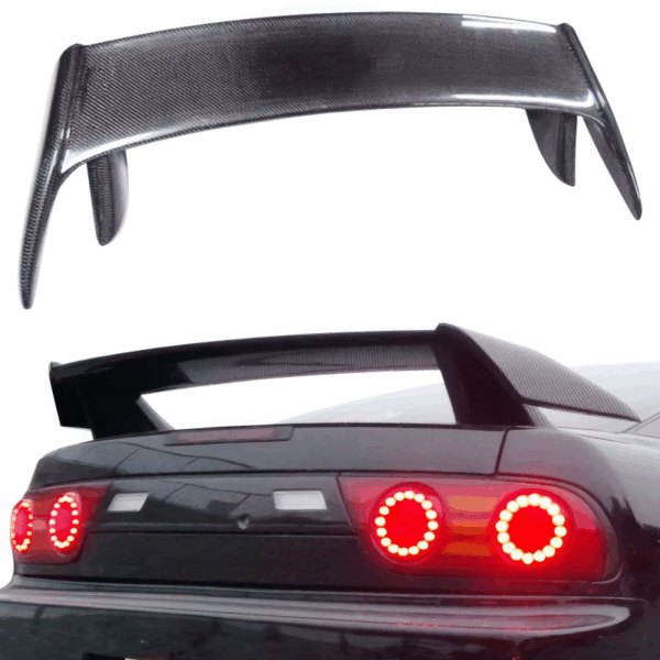 ModeloDrive Carbon Fiber Type-X Trunk Spoiler Wing > Nissan 240SX 1989-1994 > 3dr Hatch - Image 3