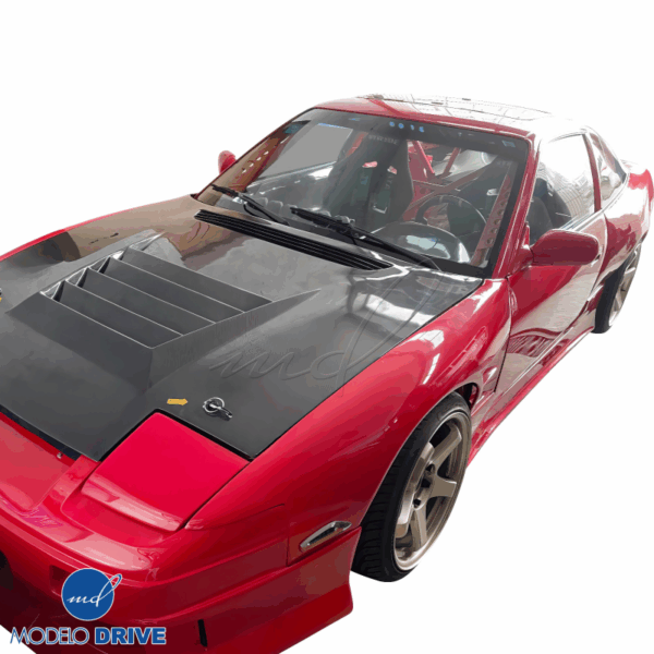 ModeloDrive Carbon Fiber DMA D1 Hood > Nissan 240SX 1989-1994 - Image 5
