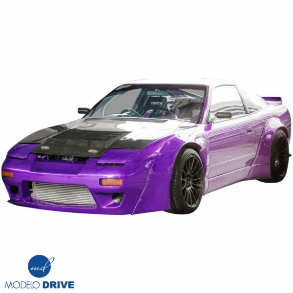 ModeloDrive Carbon Fiber DMA D1 Hood > Nissan 240SX 1989-1994 - Image 8