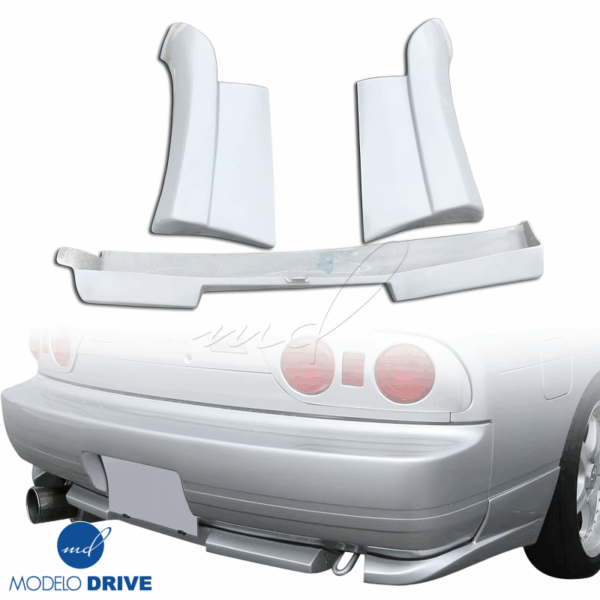 ModeloDrive FRP Type-X Rear Lip Valances 3pc > Nissan 240SX 1989-1994 > 3dr Hatch - Image 17