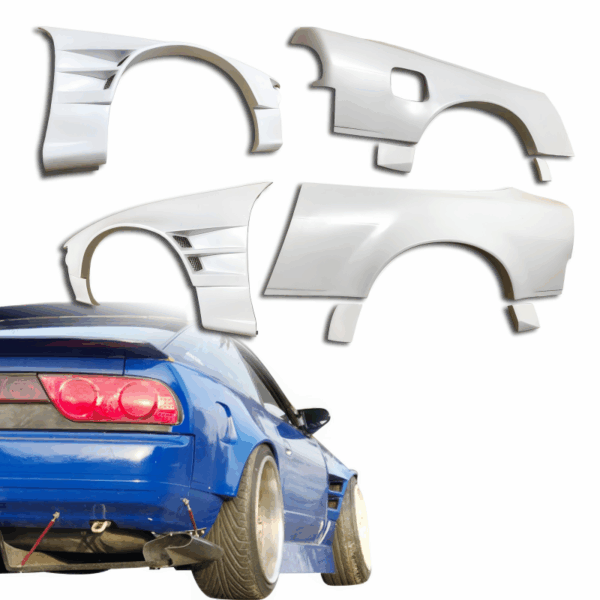 ModeloDrive FRP ORI t4 75mm Wide Body Fenders Set 8pc > Nissan 240SX 1989-1994 > 3dr Hatch - Image 2
