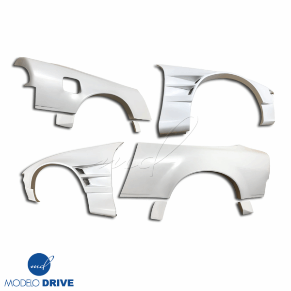 ModeloDrive FRP ORI t4 75mm Wide Body Fenders Set 8pc > Nissan 240SX 1989-1994 > 3dr Hatch - Image 3