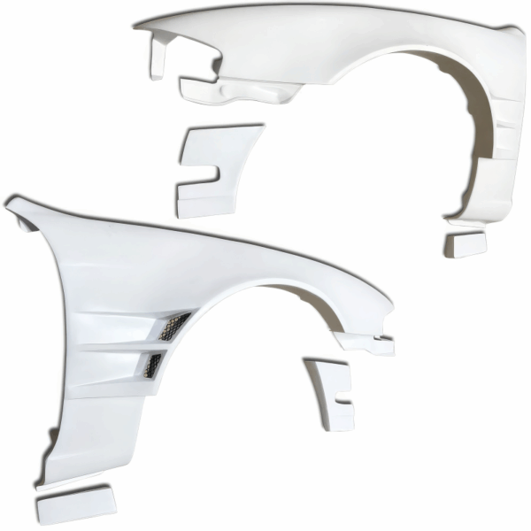 ModeloDrive FRP ORI t4 75mm Wide Body Fenders (front) 6pc > Nissan 240SX (S14) 1995-1996 - Image 5