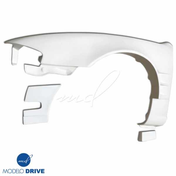 ModeloDrive FRP ORI t4 75mm Wide Body Fenders (front) 6pc > Nissan 240SX (S14) 1995-1996 - Image 6