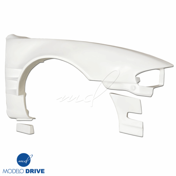ModeloDrive FRP ORI t4 75mm Wide Body Fenders (front) 6pc > Nissan 240SX (S14) 1995-1996 - Image 7