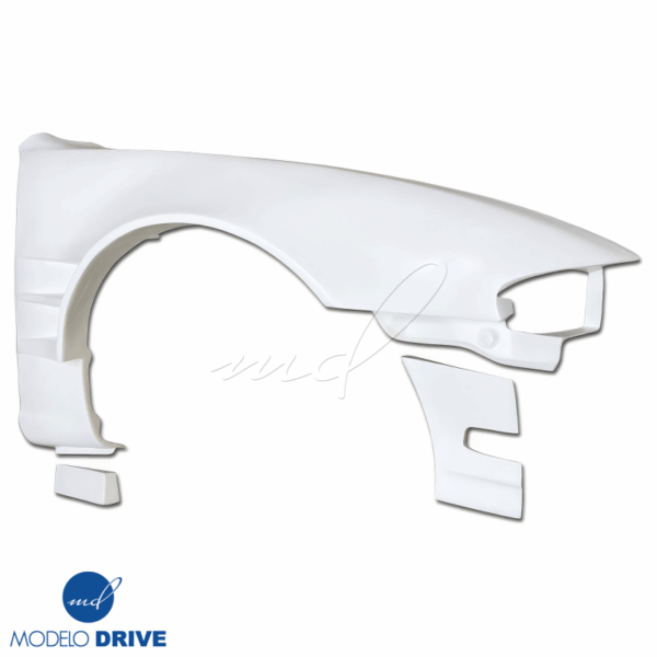 ModeloDrive FRP ORI t4 75mm Wide Body Fenders (front) 6pc > Nissan 240SX (S14) 1995-1996 - Image 8