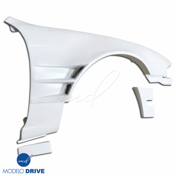 ModeloDrive FRP ORI t4 75mm Wide Body Fenders (front) 6pc > Nissan 240SX (S14) 1995-1996 - Image 10