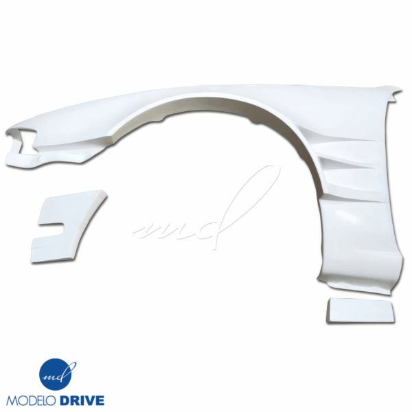 ModeloDrive FRP ORI t4 75mm Wide Body Fenders (front) 6pc > Nissan 240SX (S14) 1995-1996 - Image 14