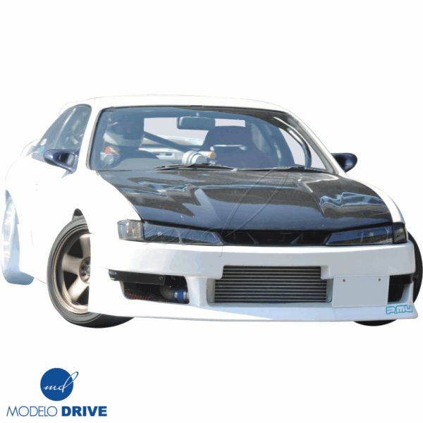 ModeloDrive Carbon Fiber MSPO Hood > Nissan 240SX (S14) 1997-1998 - Image 2