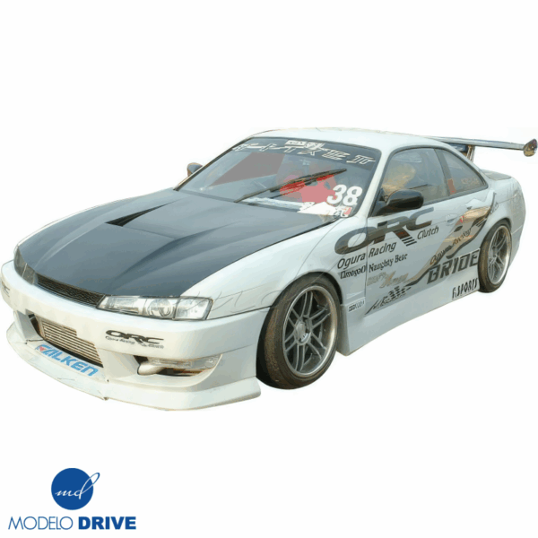 ModeloDrive Carbon Fiber MSPO Hood > Nissan 240SX (S14) 1997-1998 - Image 6