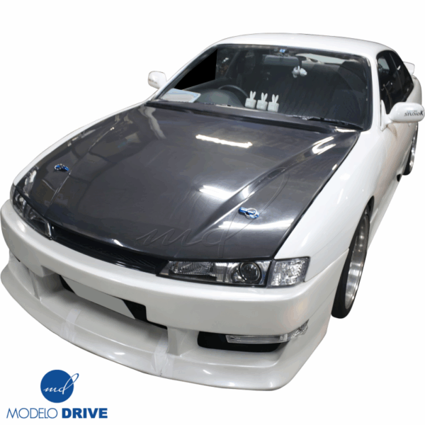 ModeloDrive Carbon Fiber ORI v2 Hood > Nissan 240SX (S14) 1997-1998 - Image 2