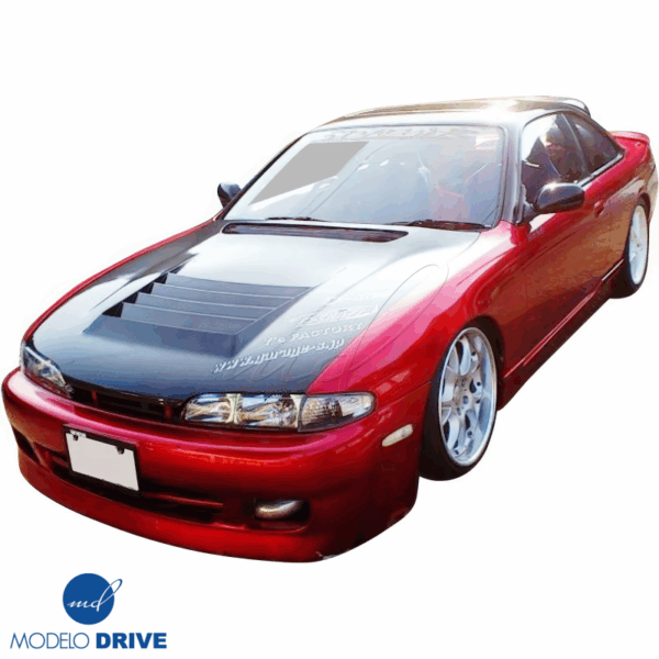 ModeloDrive Carbon Fiber DMA D1 Hood > Nissan 240SX (S14) 1995-1996 - Image 3