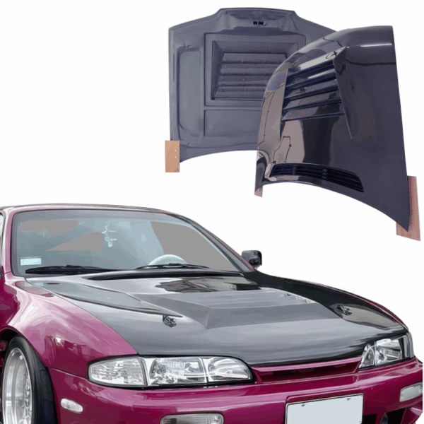 ModeloDrive Carbon Fiber DMA D1 Hood > Nissan 240SX (S14) 1995-1996 - Image 5