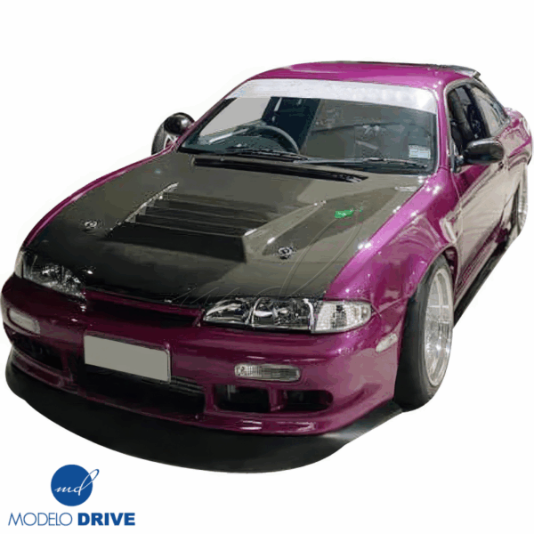 ModeloDrive Carbon Fiber DMA D1 Hood > Nissan 240SX (S14) 1995-1996 - Image 10