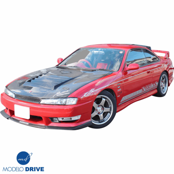 ModeloDrive Carbon Fiber DMA D1 Hood > Nissan 240SX (S14) 1997-1998 - Image 9