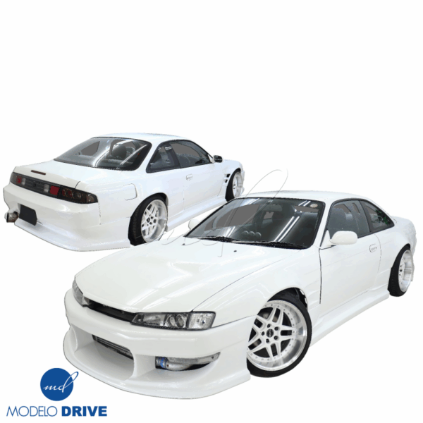 ModeloDrive FRP WOR9 v2 Body Kit 4pc > Nissan 240SX (S14) 1997-1998 - Image 2