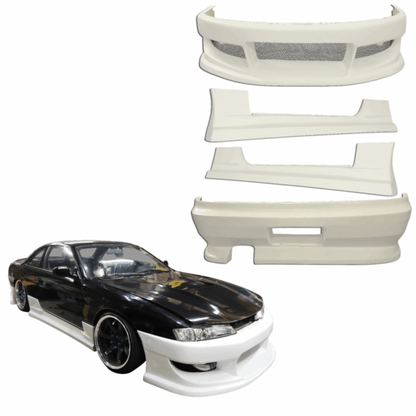 ModeloDrive FRP WOR9 v2 Body Kit 4pc > Nissan 240SX (S14) 1997-1998 - Image 3