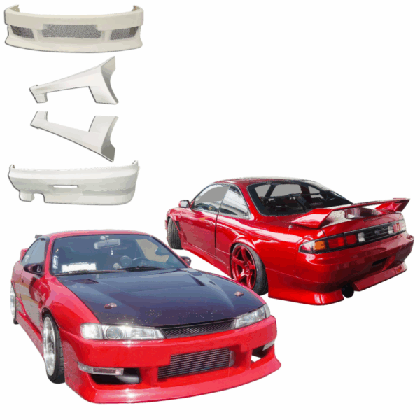 ModeloDrive FRP FKON Body Kit 4pc > Nissan 240SX (S14) 1997-1998 - Image 3