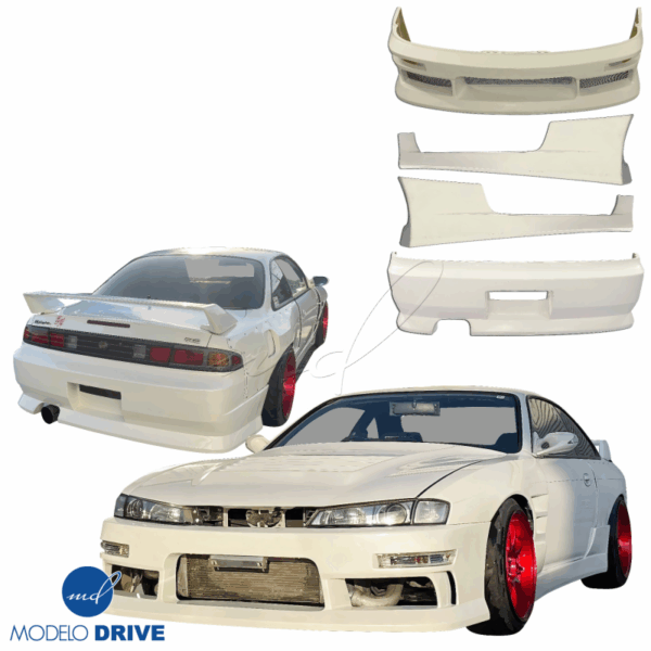 ModeloDrive FRP MSPO Body Kit 4pc > Nissan 240SX (S14) 1995-1996 - Image 2