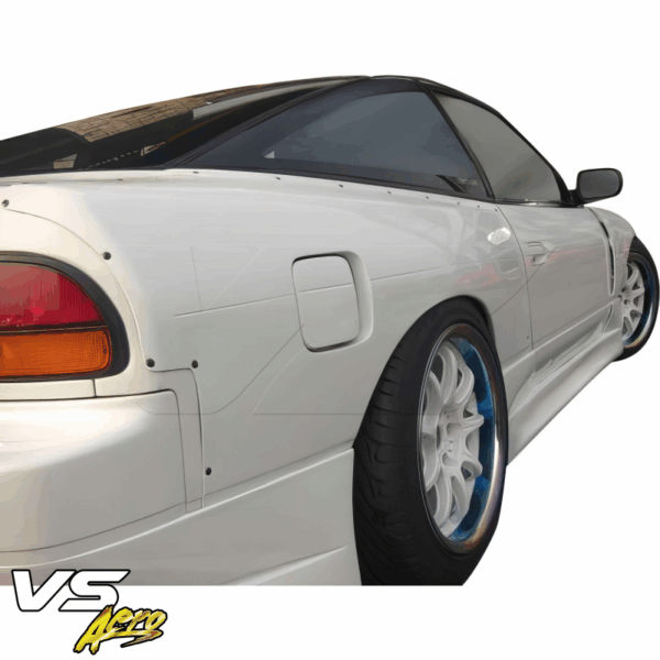 VSaero FRP MSPO Wide Body Fenders (rear) w Gas Cap 50mm for Nissan 240SX 1989-1994 > 3dr Hatch - Image 2