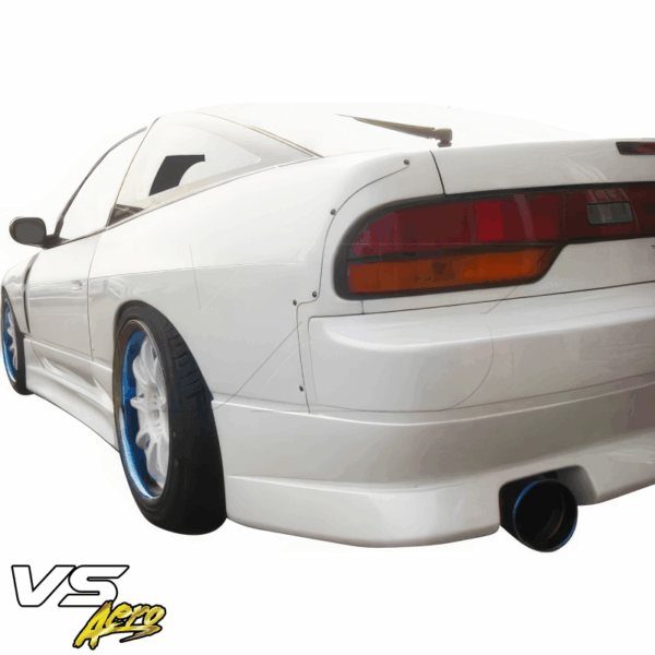 VSaero FRP MSPO Wide Body Fenders (rear) w Gas Cap 50mm for Nissan 240SX 1989-1994 > 3dr Hatch - Image 3