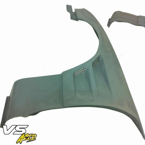 VSaero FRP DMA D1 Wide Body 30mm Fenders (front) for Nissan 240SX (S14) 1995-1996 - Image 4