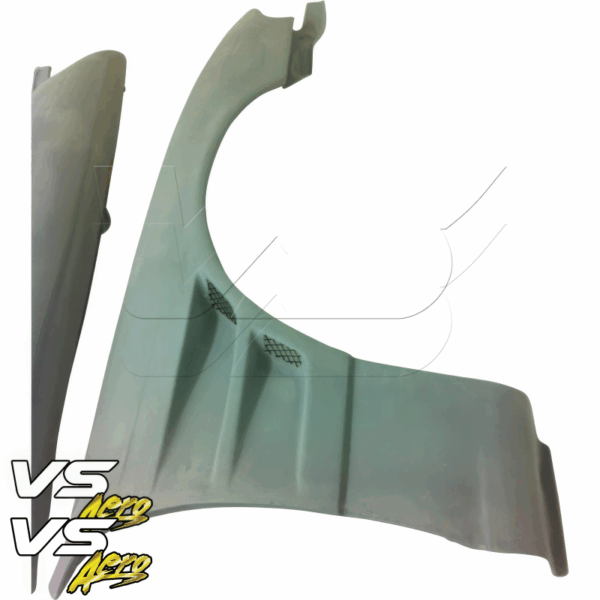 VSaero FRP DMA D1 Wide Body 30mm Fenders (front) for Nissan 240SX (S14) 1995-1996 - Image 8