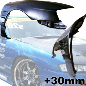 VSaero FRP DMA D1 Wide Body 30mm Fenders (front) for Nissan 240SX (S14) 1997-1998