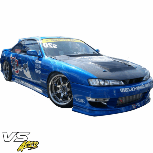 VSaero FRP DMA D1 Wide Body 30mm Fenders (front) for Nissan 240SX (S14) 1997-1998 - Image 2