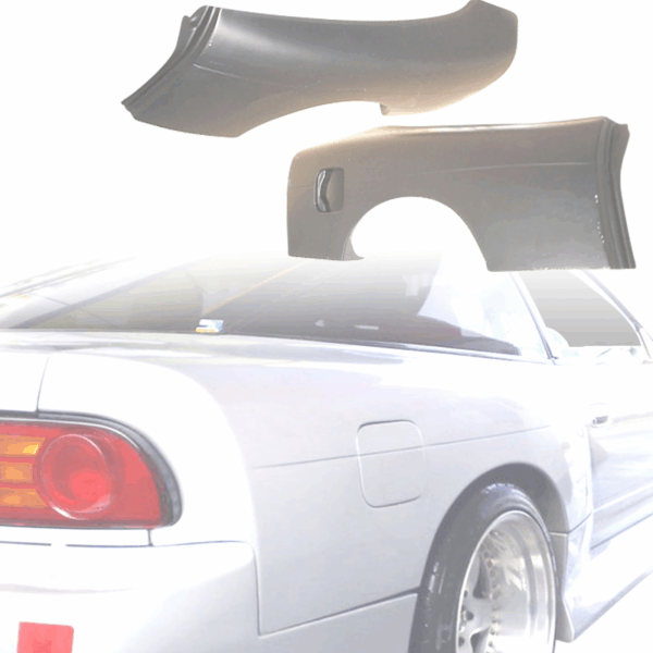 VSaero FRP BSPO Blister Wide Body 70mm Fenders (rear) for Nissan 240SX 1989-1994 > 3dr Hatch - Image 10