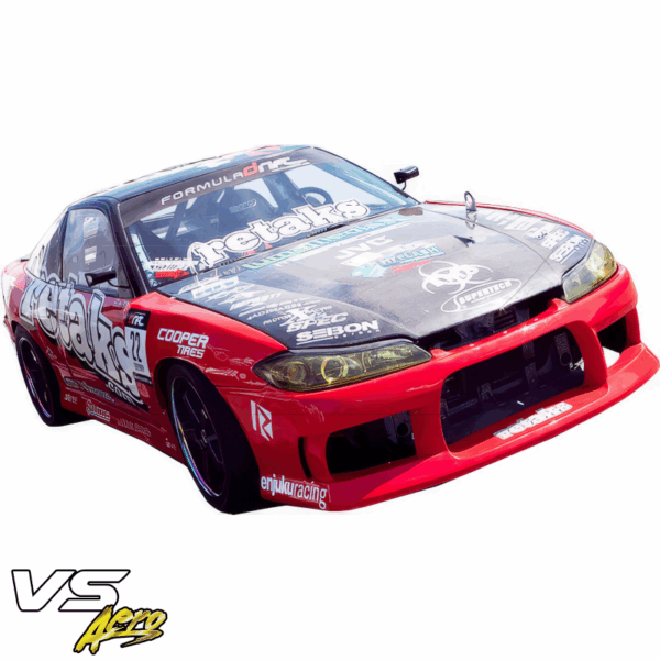 VSaero FRP YANA S13.5 Conversion Fenders (front) for Nissan 240SX 1989-1994 - Image 5