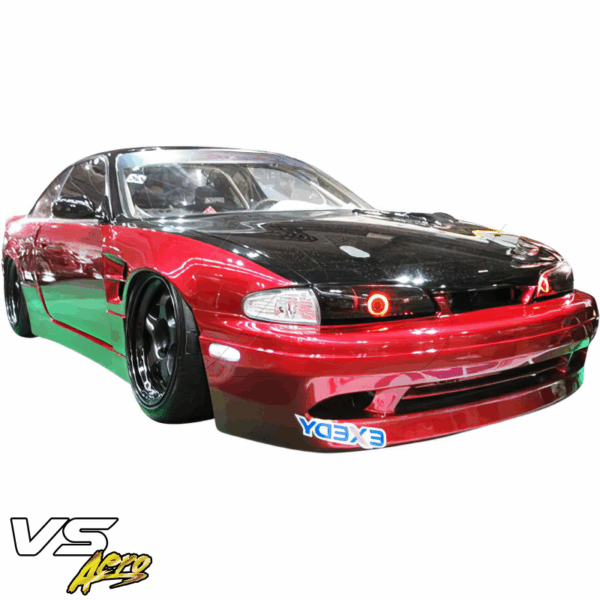 VSaero FRP SMAD Wide Body Fenders (front) 30mm for Nissan 240SX (S14) 1995-1996 - Image 3