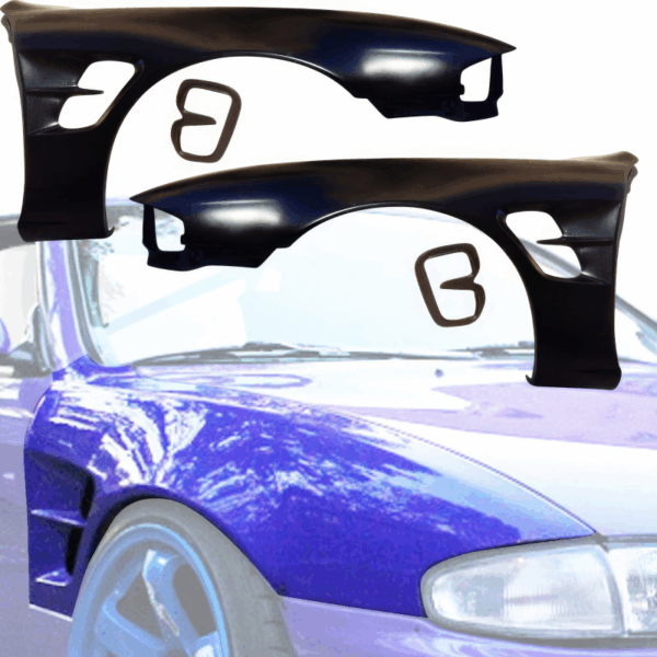 VSaero FRP SMAD Wide Body Fenders (front) 30mm for Nissan 240SX (S14) 1995-1996 - Image 5