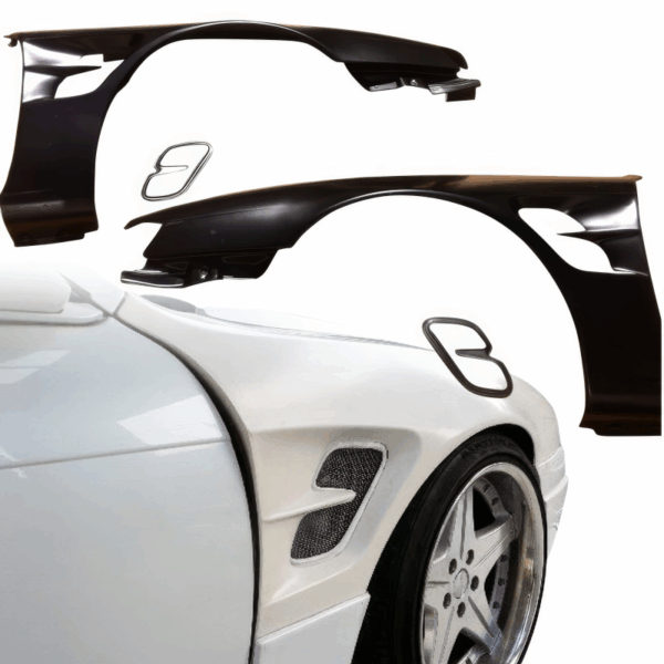 VSaero FRP SMAD Wide Body Fenders (front) 30mm for Nissan 240SX (S14) 1997-1998