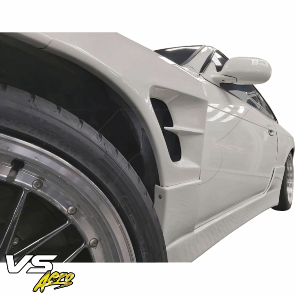 VSaero FRP SMAD Wide Body Fenders (front) 30mm for Nissan 240SX (S14) 1997-1998 - Image 4