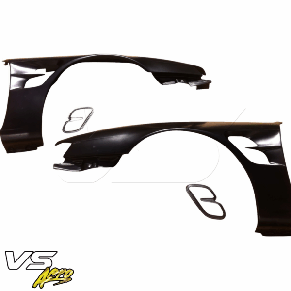 VSaero FRP SMAD Wide Body Fenders (front) 30mm for Nissan 240SX (S14) 1997-1998 - Image 12